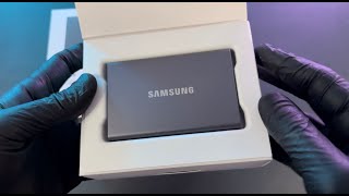 Unboxing - Samsung T7 Portable SSD External Solid State Drive Grey