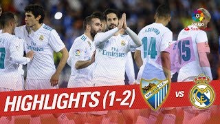 Resumen de Málaga CF vs Real Madrid (1-2)