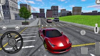 FERRARI 458 RED CAR | 4x4 CAR NEW MODEL | GADI WALA GAME | CAR DRIVING SCHOOL #cargames