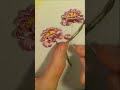 Ribbon Embroidery Peony flower short