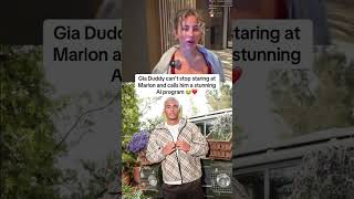 Gia Duddy can't stop staring at Marlon and calls him a stunningAl program😭❤️#clips #feed #shorts