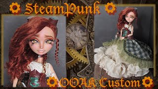 SteamPunk Inspired Repaint | Abney D'Gear  | Miniature Fashion | Repaint | Custom Art Figure | OOAK