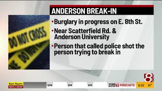 Woman shoots and kills burglar in Anderson, Indiana