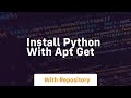 install python with apt get