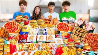 EATING 100,000 CALORIES IN 24 HOURS CHALLENGE | STOKES TWINS |