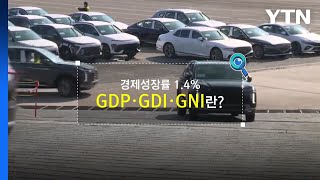 [짤막상식] 지난해 경제성장률 1.4%, GDP·GDI·GNI란? / YTN