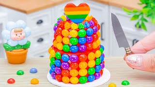 Colorful Rainbow Jelly Cake🌈1000+ Miniature Rainbow Cake Decorating🌞Best Of Cake Recipe