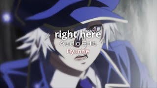right here - audio edit