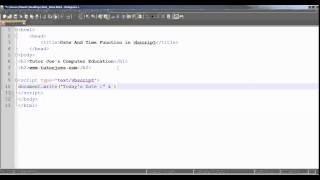 Date and Time In Vbscript Tamil
