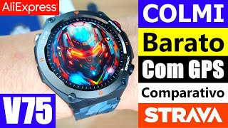 COLMI V75 COMPLETE REVIEW AND COMPARISON WITH STRAVA! THE CHEAPEST GPS SMARTWATCH ON ALIEXPRESS!?