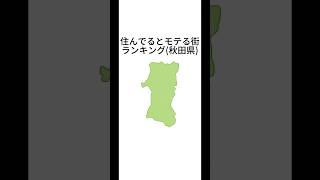 【秋田県】住んでるとモテる街ランキング #shorts #秋田 #恋愛