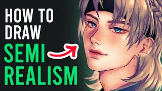 Semi Realistic Drawing Tutorial | How to Draw Semi Realistic Anime