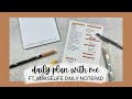 DAILY PLAN WITH ME! | ft. mäksēlife daily notepad | february 2022 | tattooed teacher plans