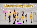 Listen to My Heart - Line Dance (Intermediate) Choreo:Maggie Gallagher & Gary O'Reilly