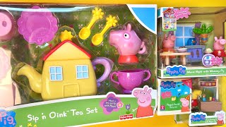 10 minutes ASMR Unboxing Peppa pig tea set NO Talking Video