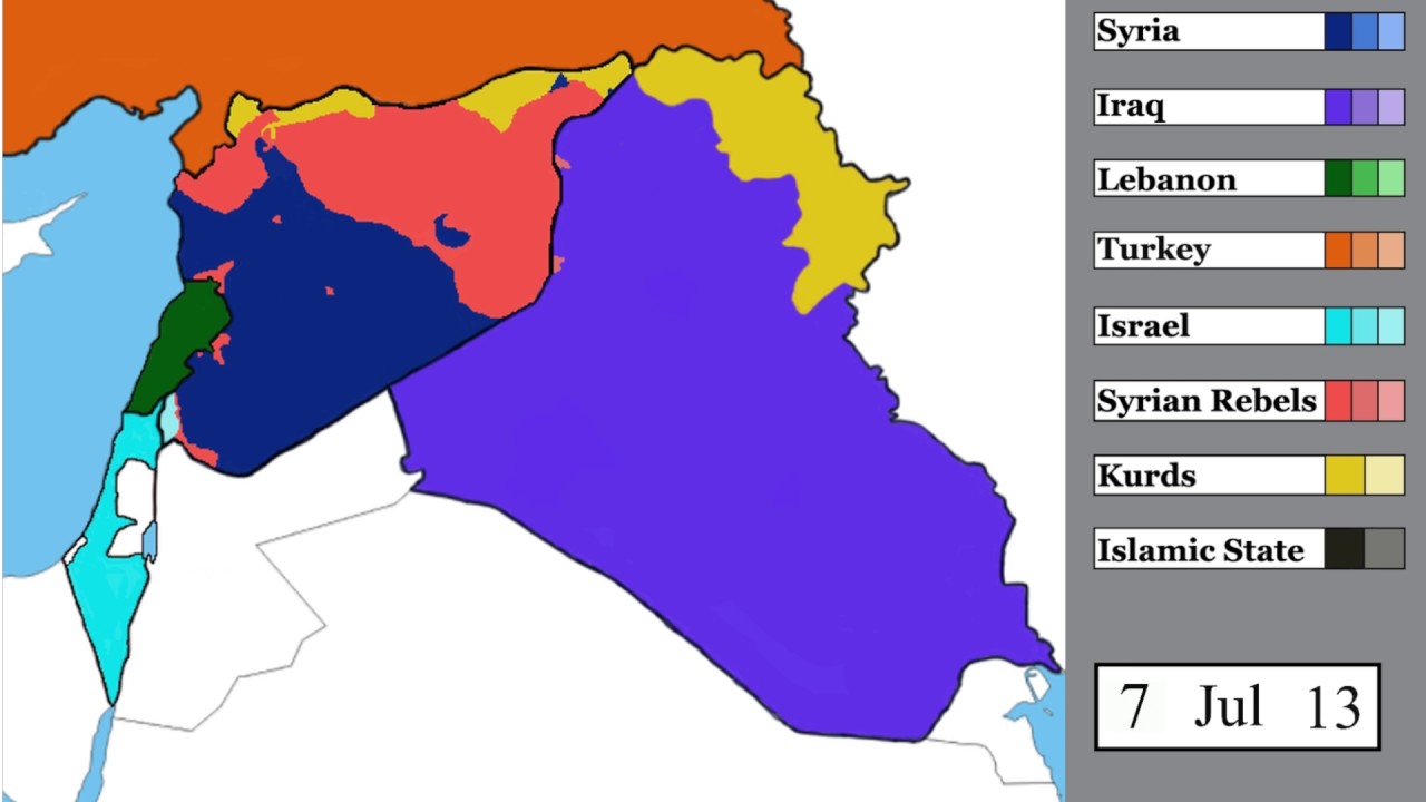 Syrian Civil War And Spillover: Every Day - YouTube