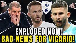 🔥🚨 LEFT NOW! BAD NEWS FOR VICARIO! ANGE WORRIED! CRUCIAL MISTAKES! TOTTENHAM LATEST NEWS! SPURS NEWS