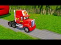 mega pits with mcqueen and pixar cars vs big u0026 small fire truck lightning mcqueen beamng.drive