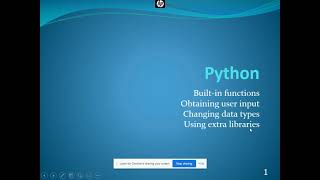Lab 2 Python Variables, Input