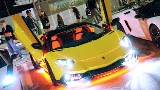 【諸星一家】凄まじくカスタムされたスーパーカーの集会！/LED custom Lamborghini meeting in Tokyo!!