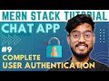User Authentication in MERN Stack with JWT and Bcrypt - MERN Stack Chat App with Socket.IO #9
