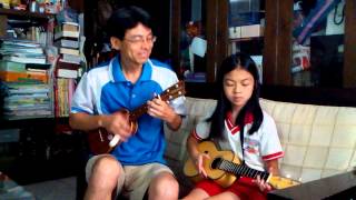 ukulele合奏-歡樂年華 by Aber Liao \u0026 Aileen Liao