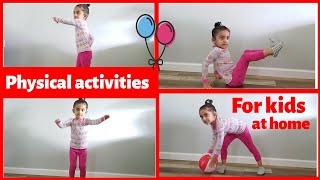 Kids indoor physical activities at home | How to keep kids physically active at home | kids Funtime