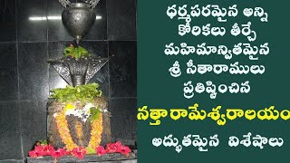 శ్రీరామచంద్రుడు ప్రతిష్టించిన నత్త రామేశ్వర లింగం కేవలం దర్శించిన మాత్రాన అన్ని కోరికలు తీరుతాయి