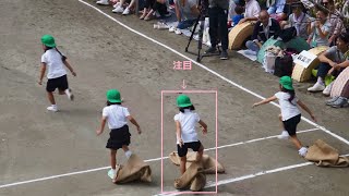 幼稚園運動会「障害物競走」大逆転！