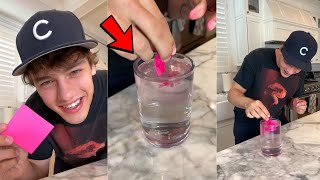 The easiest way to make PINK water?? 😍 - #Shorts