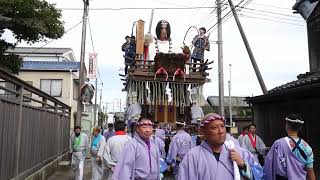 佐原の大祭　2023　秋祭り　中日　北横宿　引き回し①