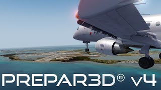 Prepar3D V4.2 | Landing into Key West Airport | KEYW | FeelThere Embraer 175 | P3D