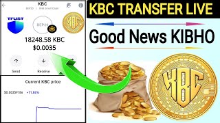 Kibho Coin New update | Live transfer Trust wallet|#kibhocoinprice