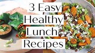 HOW TO MAKE 3 HEALTHY LUNCH RECIPES // VEGAN & PALEO Options | Sanne Vloet