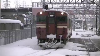 キハ４７・キハ４０高岡駅入線と発車