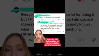 Christen Whitman Vaping While Pregnant