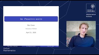 Number Theory: Primitive Roots - Oxford Mathematics 2nd Year Student Lecture