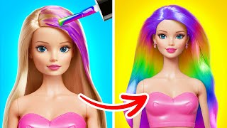 Barbie Total Makeover! Transformações de beleza incríveis para minhas bonecas!