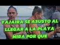 Wow Increíble 😱 LA Bailarina Salvadoreña #YAJAIRA  Se Asusto Al Ver  Al Mar 🌊 😱