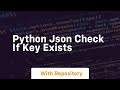 python json check if key exists
