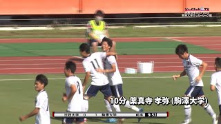 関東大学サッカー2020リーグ戦前期第5節、法政大学vs駒澤大学《序盤》