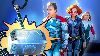Superhero Squad  Origin story | Thor and Gwen Stacy and Black Widow get powers and battle evil!