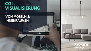 Fotorealistische 3D Visualisierung (CGI)- Innenraum \u0026 Möbel