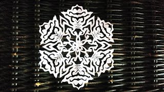 How to make a paper snowflake СНЕЖИНКА ИЗ БУМАГИ КАК ВЫРЕЗАТЬ СНЕЖИНКУ How to cut snowflakes