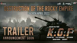 KGF Chapter 2 Trailer Announcement Soon | Rocking Star Yash | Sanjay Dutt| Prashanth Neel | 24th apr