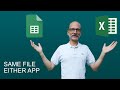 Work with the Same Spreadsheet in Excel and Google Sheets