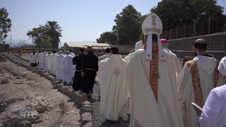 Magdala: The Custody's archaeological site in the city of Magdala becomes a place of celebration