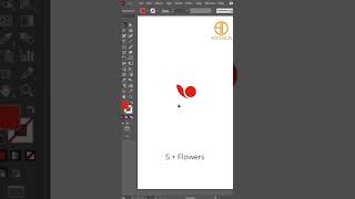 Quick Flower design Tricks #illustrator-Design #short tutorial