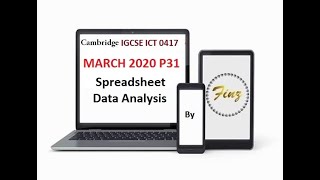 IGCSE ICT (0417) - March 2020 P3 Spreadsheet