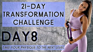 POWER PILATES HIIT Workout (Legs, Arms, Abs & Balance) | 21-DAY TRANSFORMATION CHALLENGE